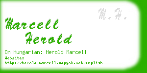marcell herold business card